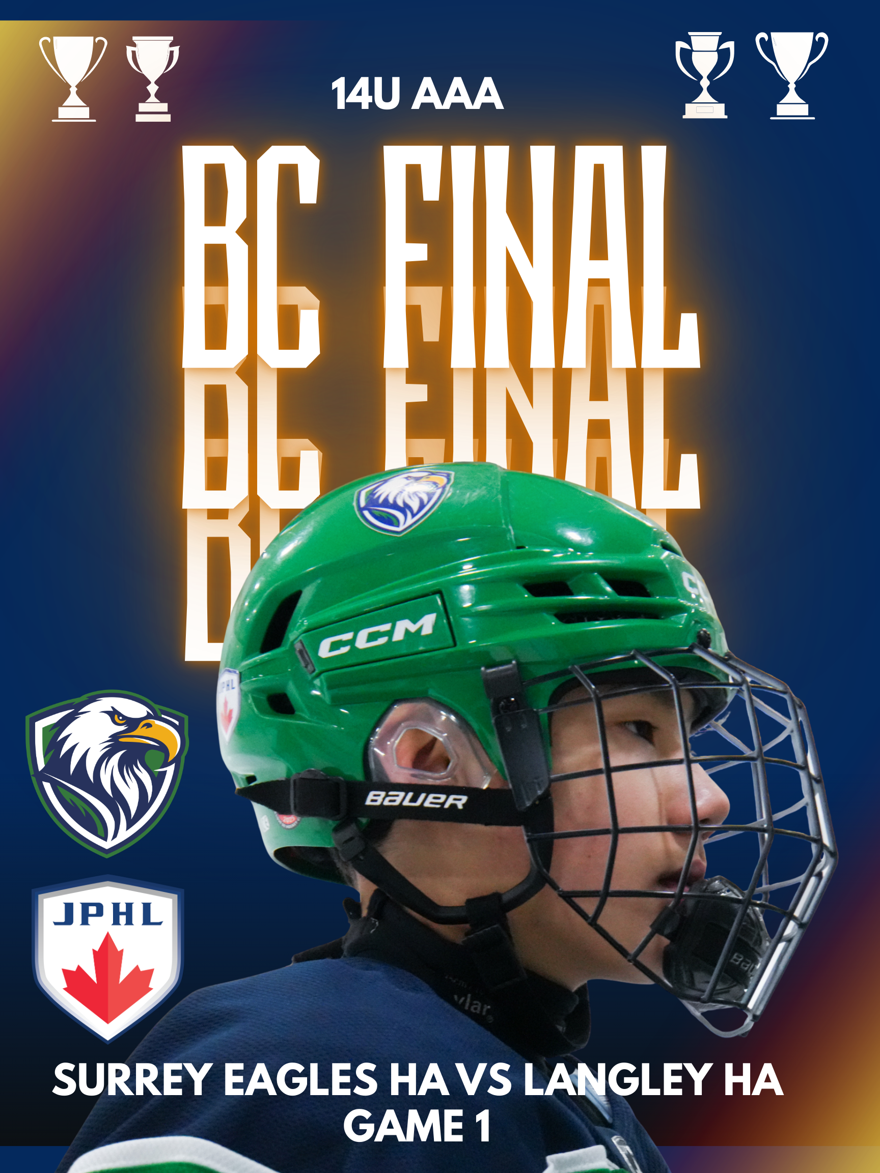 Eagles Hockey announcement graphic